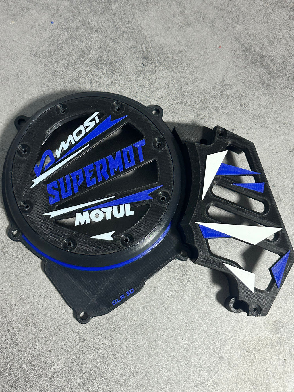 Cache allumage AM6 3D SMR Bleu