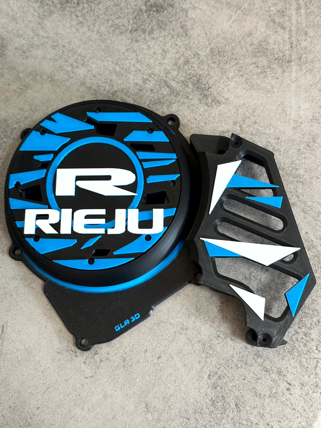 Cache allumage rieju MRT bleu moteur AM6